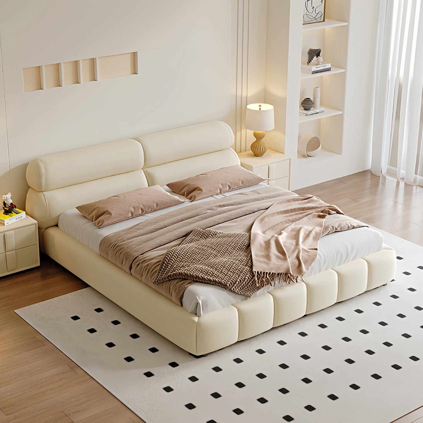 Buy Modern Padded king size 180x200 BedFrame