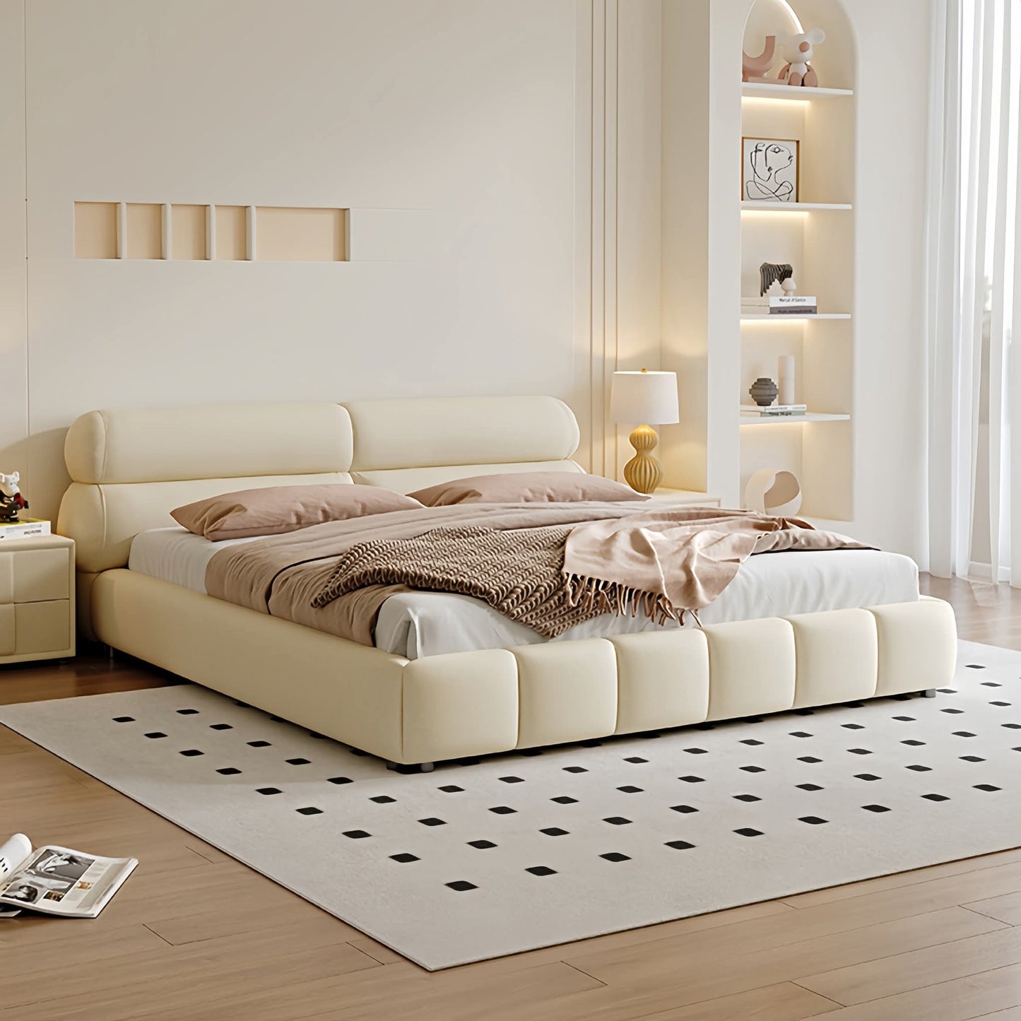 Buy Modern Padded king size 180x200 BedFrame